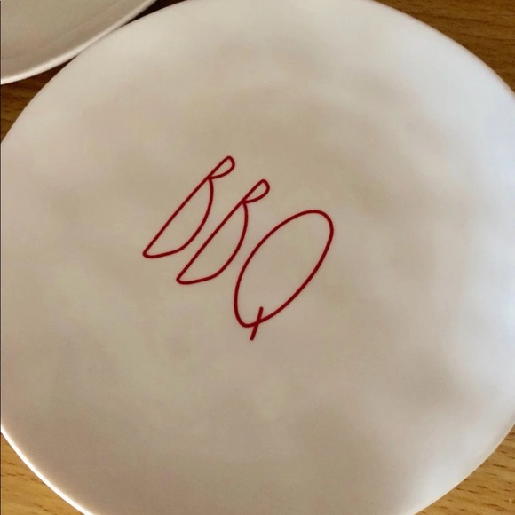 NWT RAE DUNN 4 Melamine Plates “SUMMER BBQ” - Picture 10 of 10